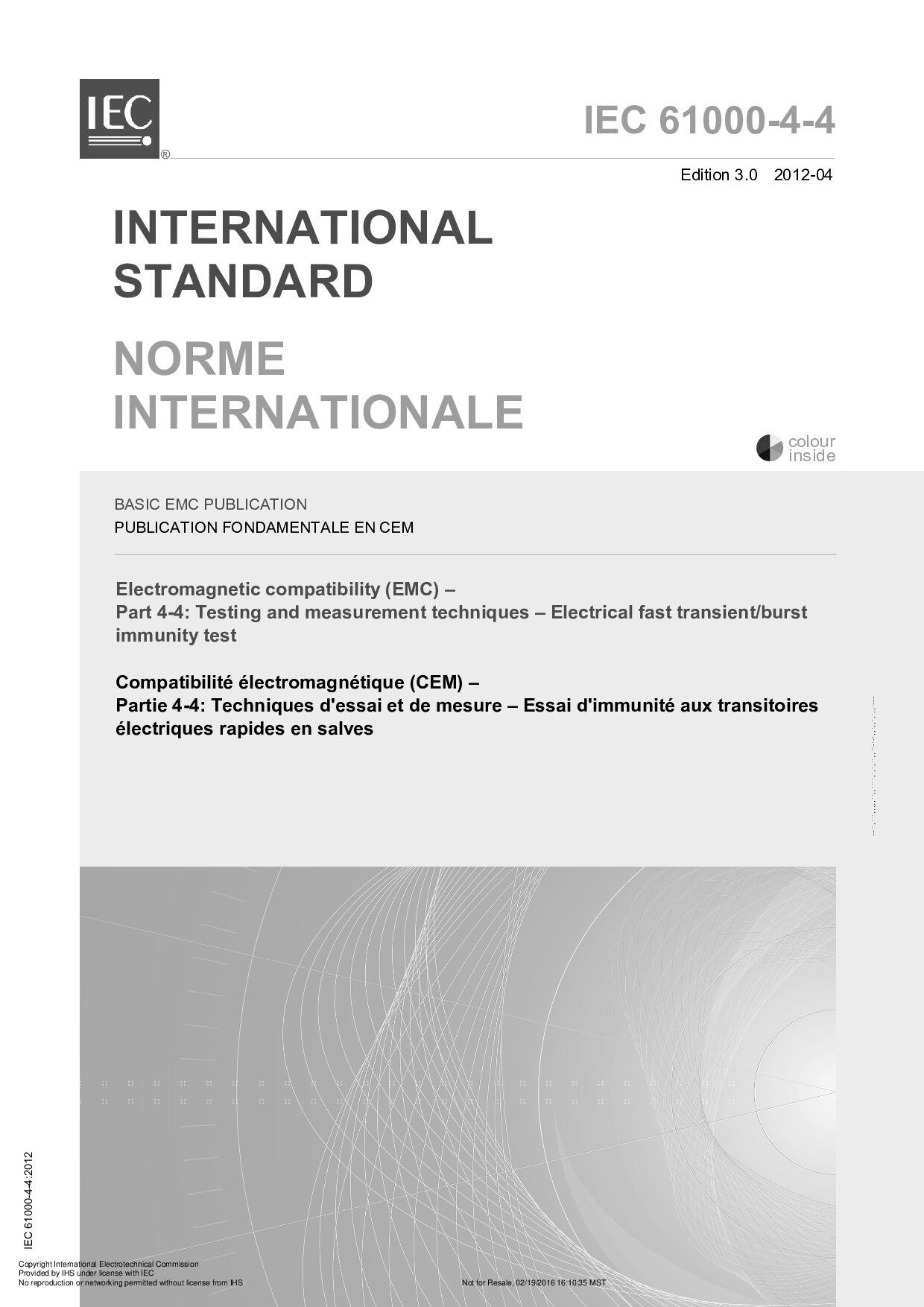 IEC 61000-4-4:2012