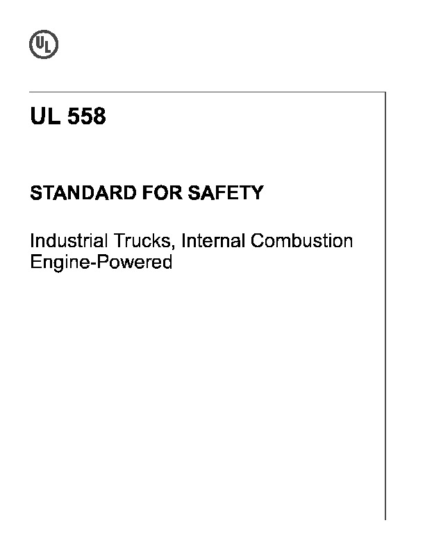 UL 558-2020封面图