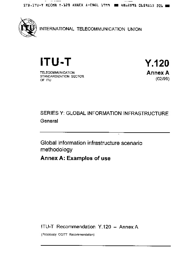 ITU-T Y.120 ANNEX A-1999封面图
