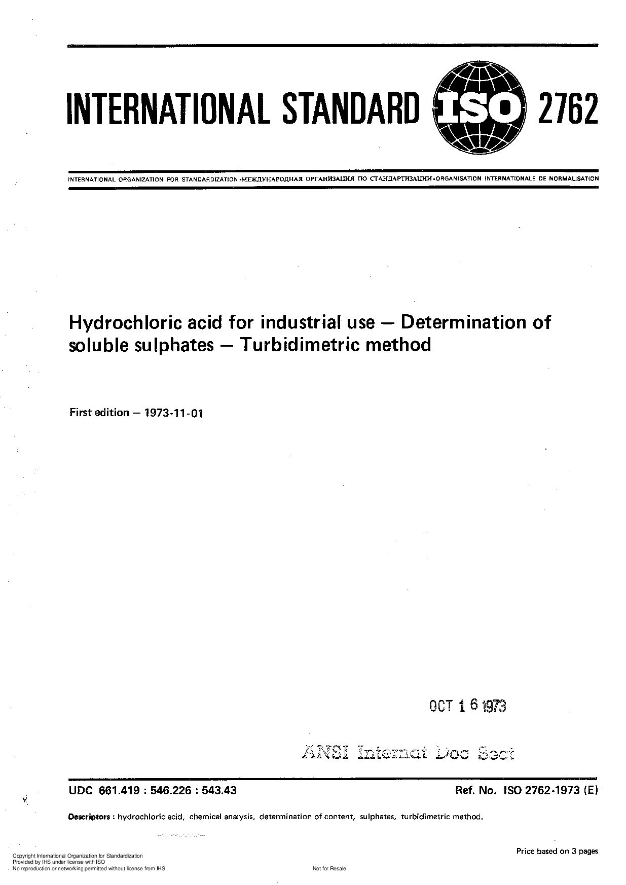 ISO 2762:1973封面图