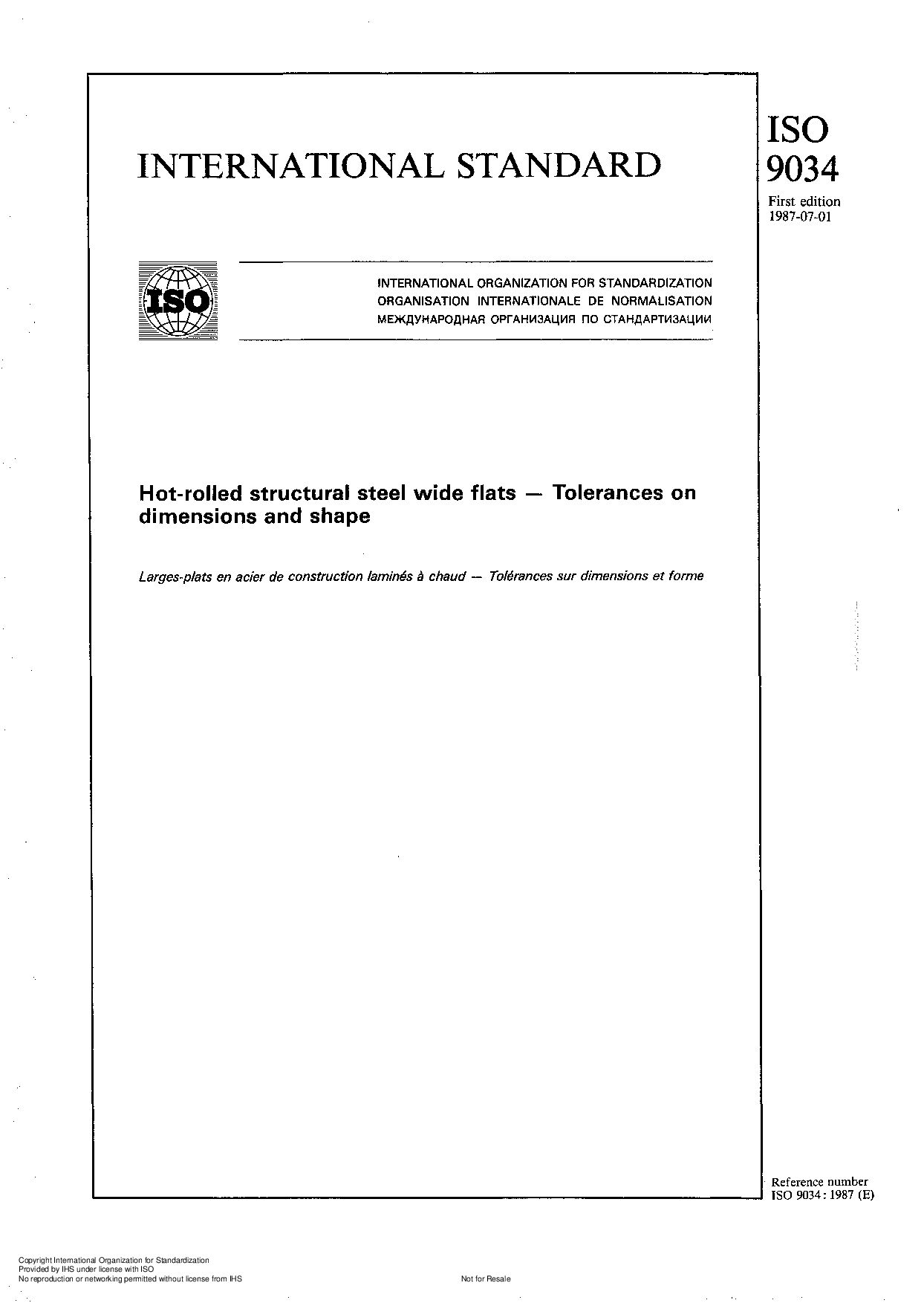 ISO 9034:1987封面图