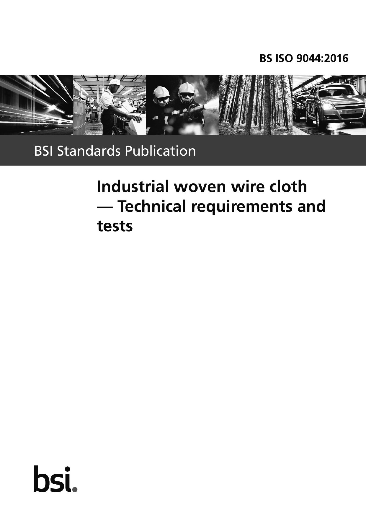 BS ISO 9044:2016封面图
