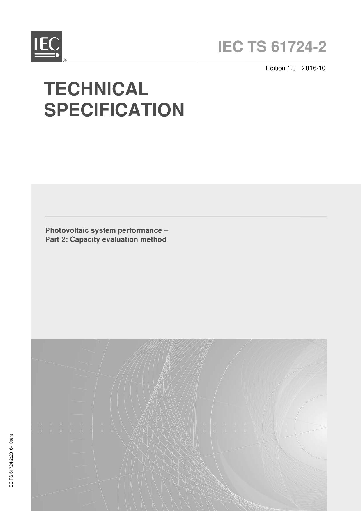 IEC TS 61724-2:2016封面图