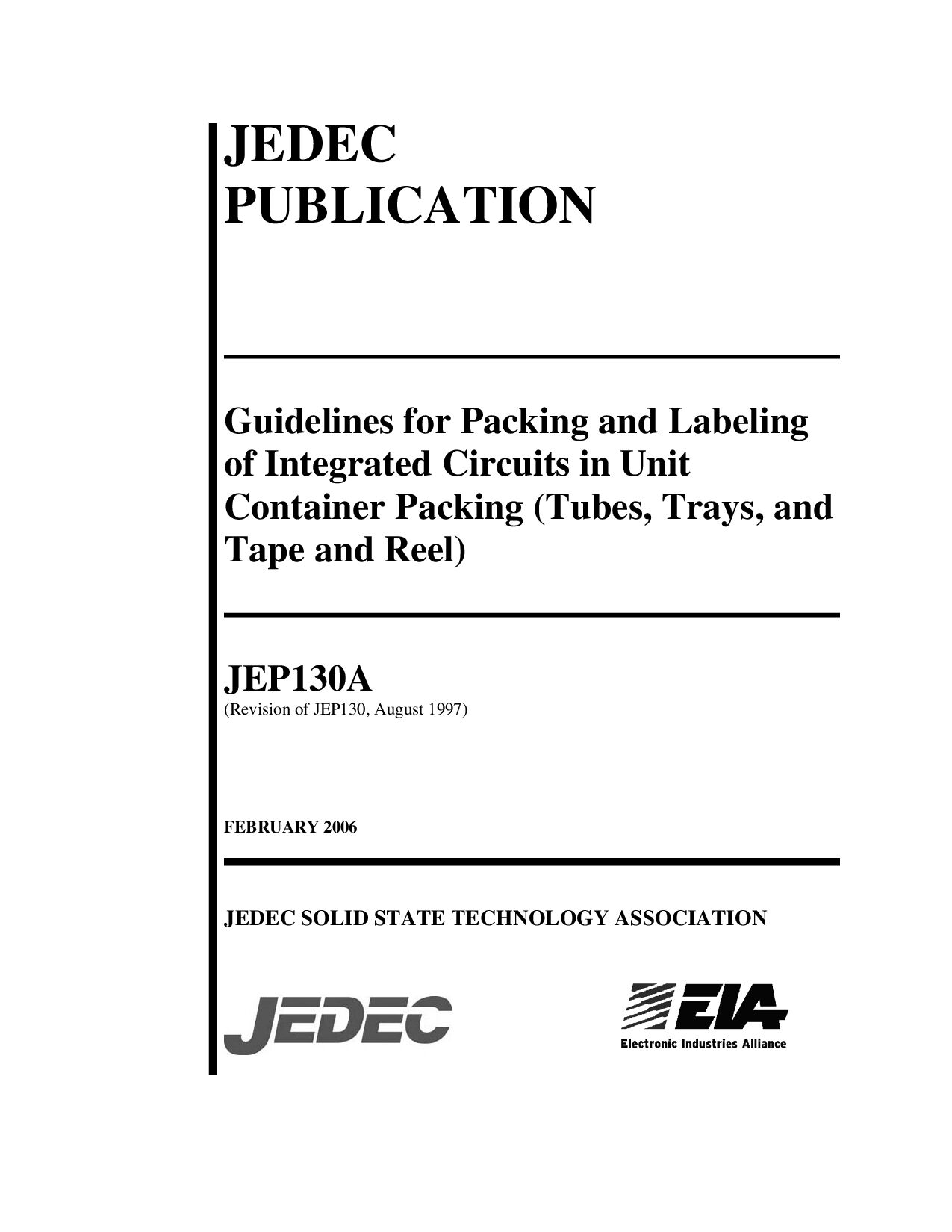 JEDEC JEP130A-2006封面图
