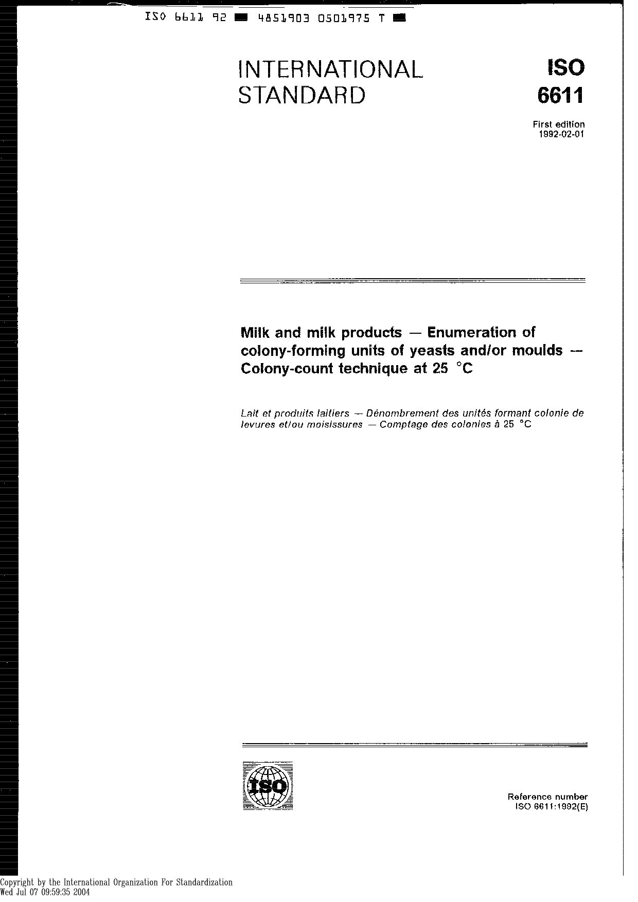 ISO 6611:1992封面图