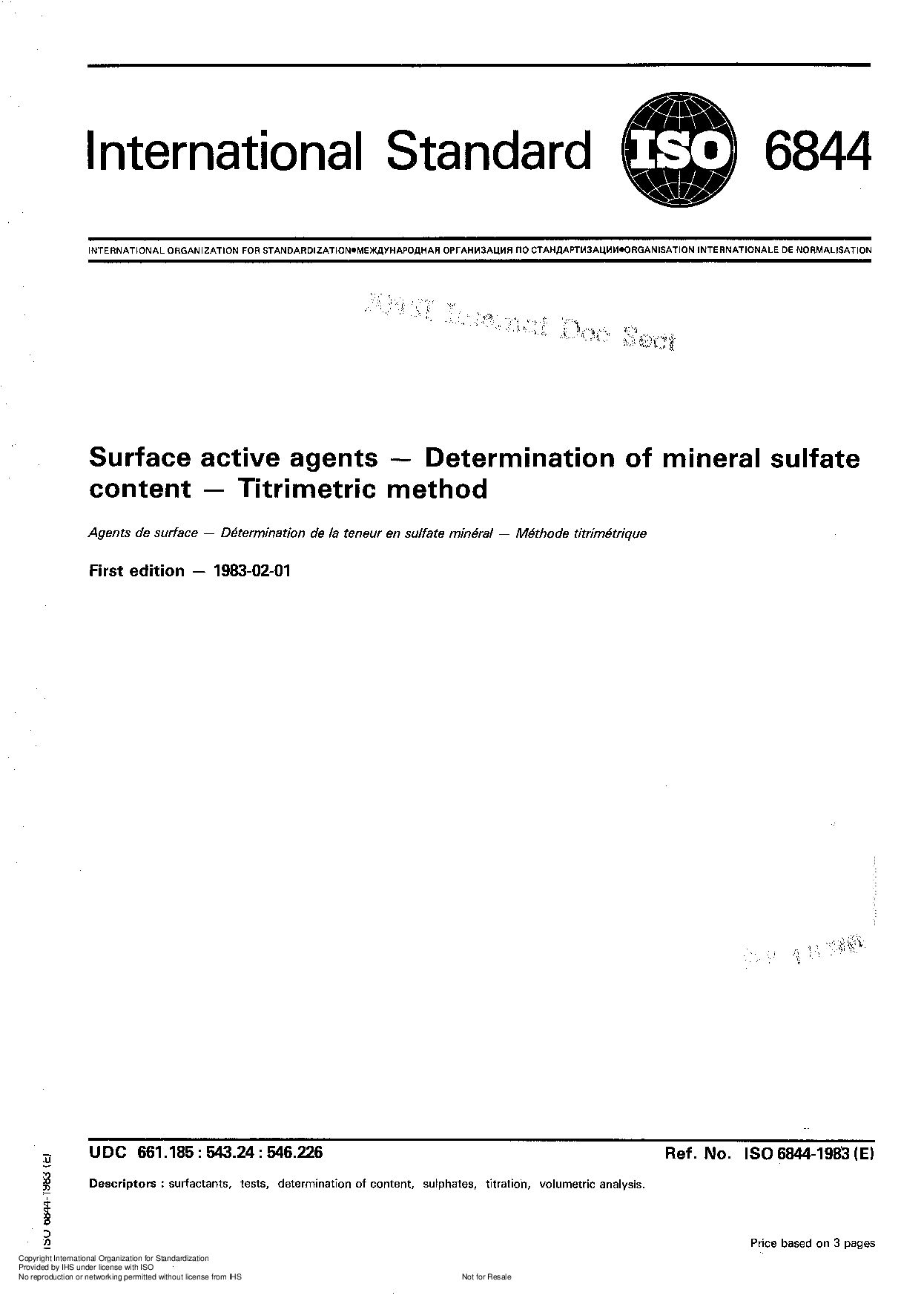 ISO 6844:1983封面图