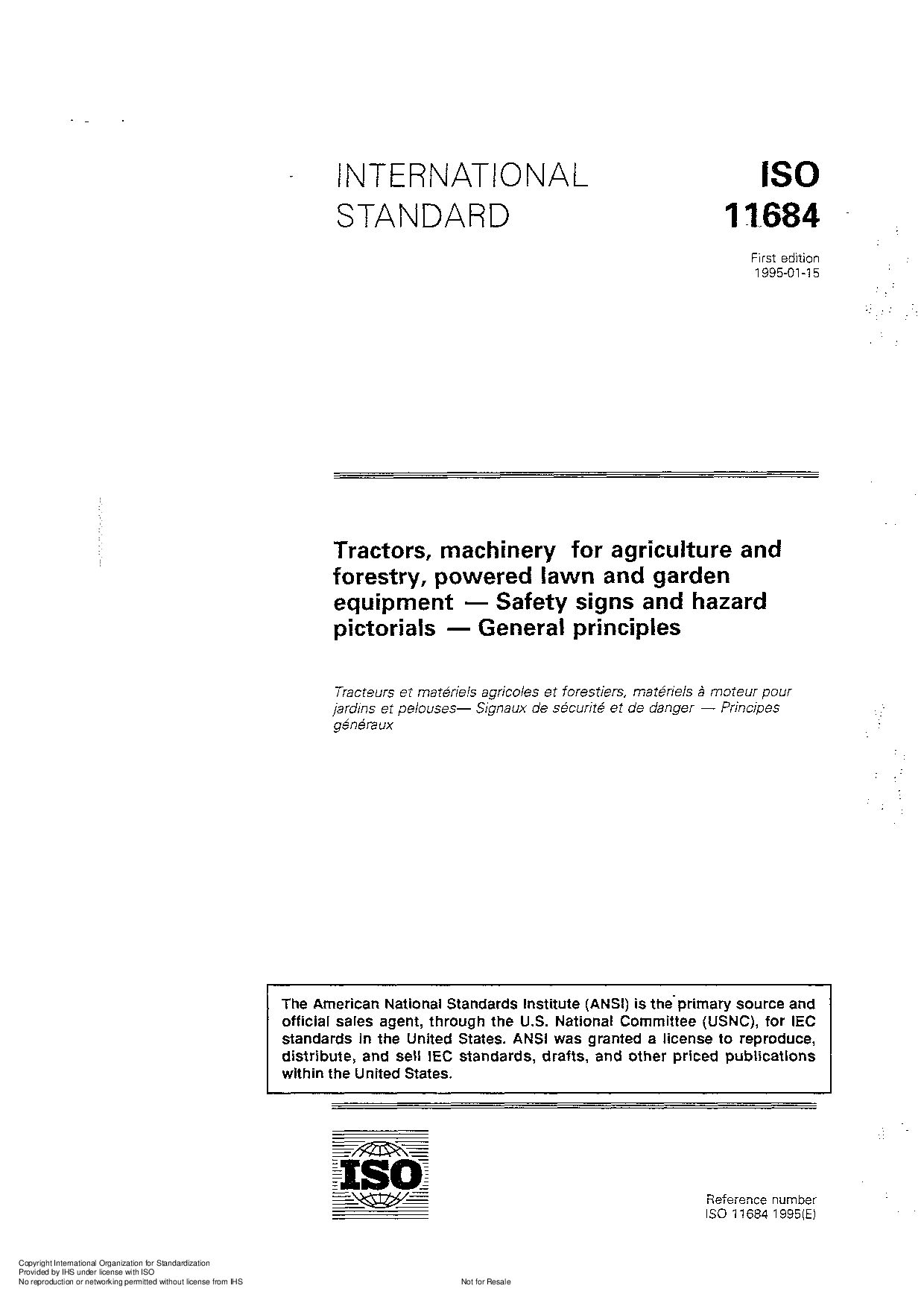 ISO 11684:1995封面图