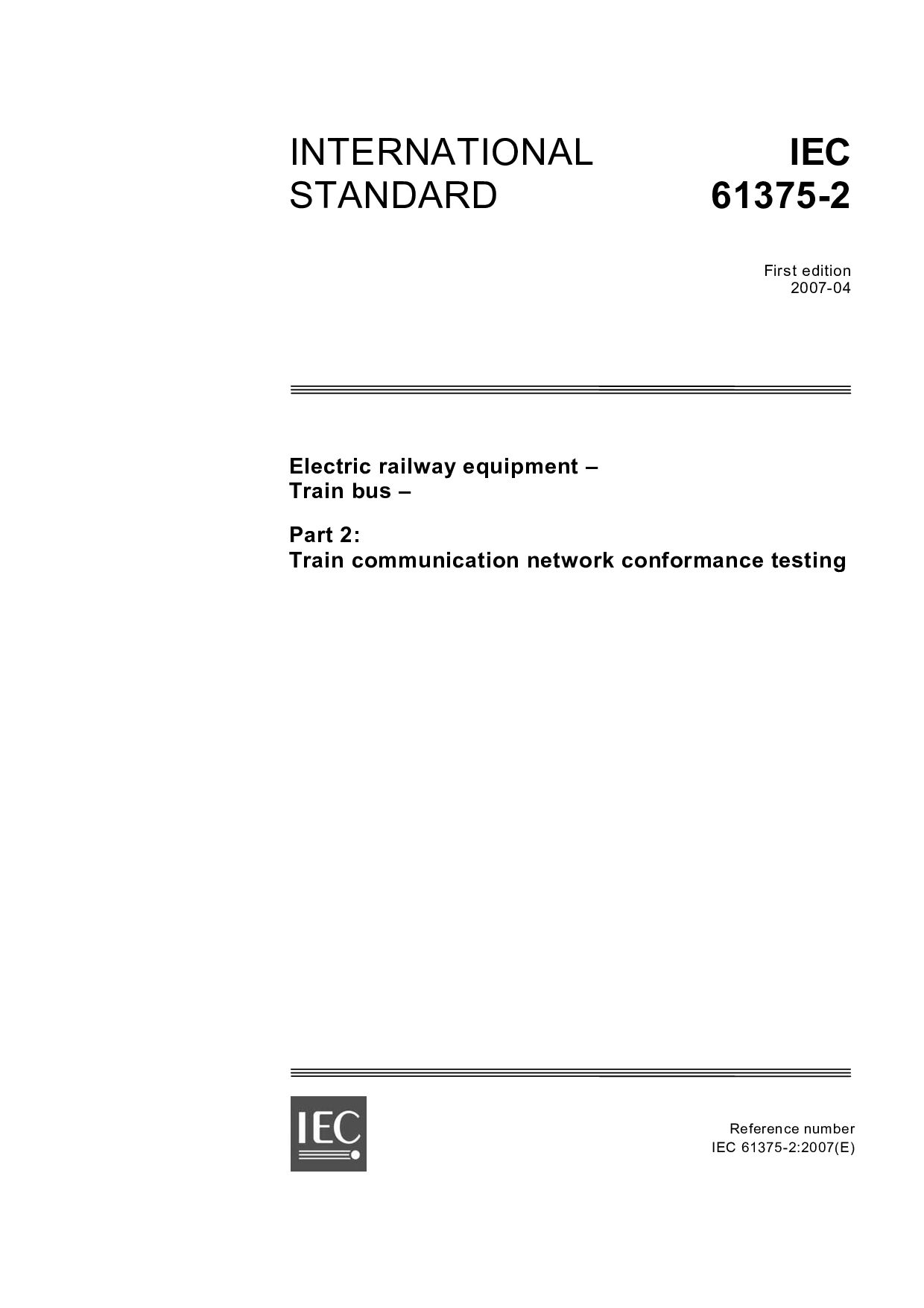IEC 61375-2:2007封面图