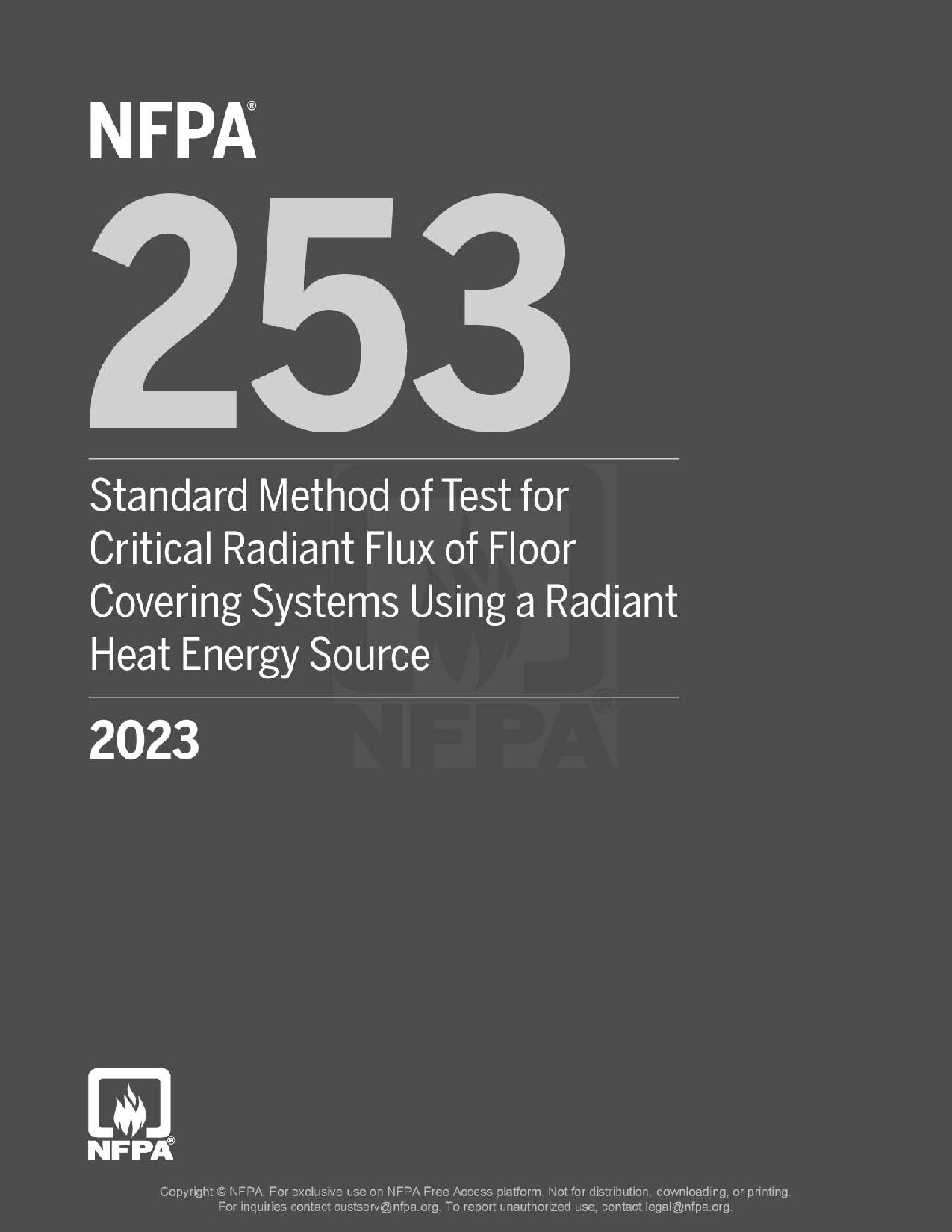 NFPA 253-2023封面图