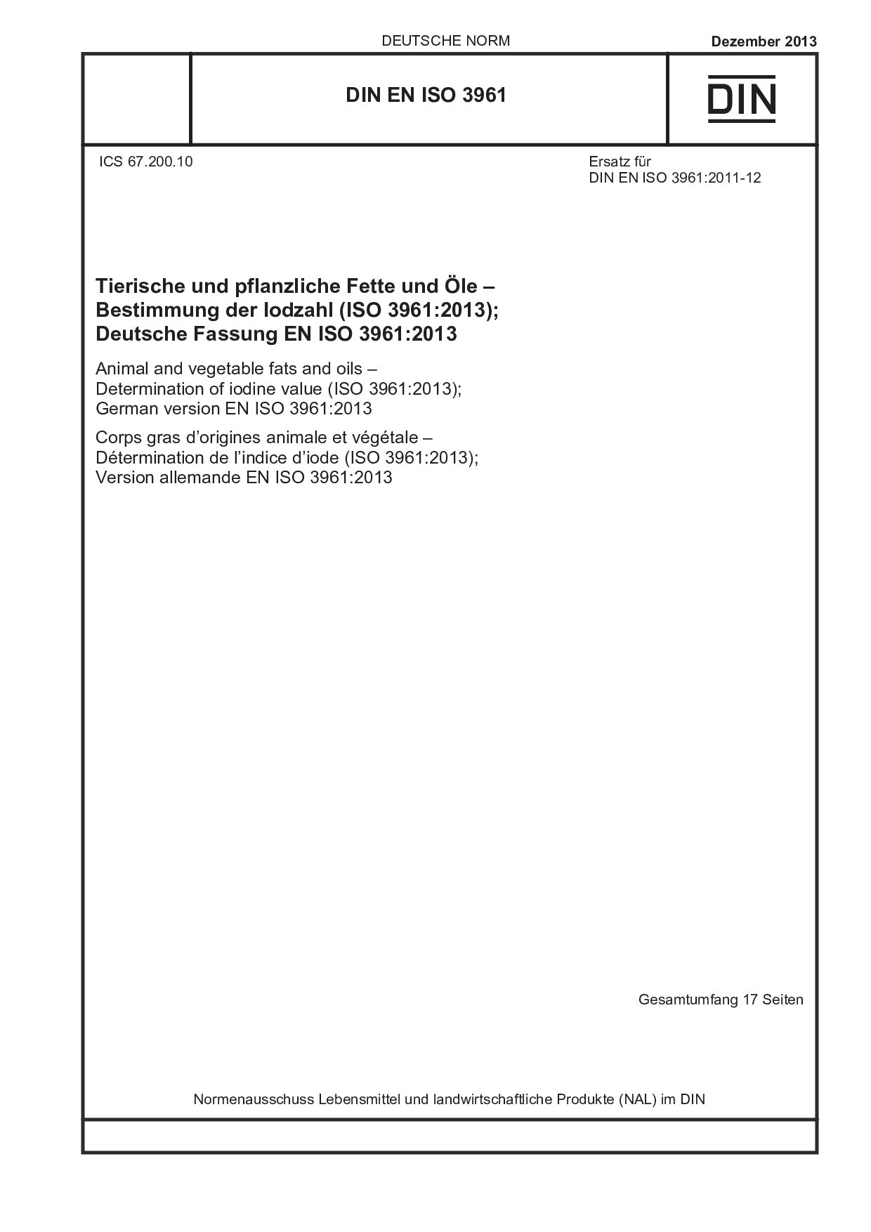 DIN EN ISO 3961:2013封面图