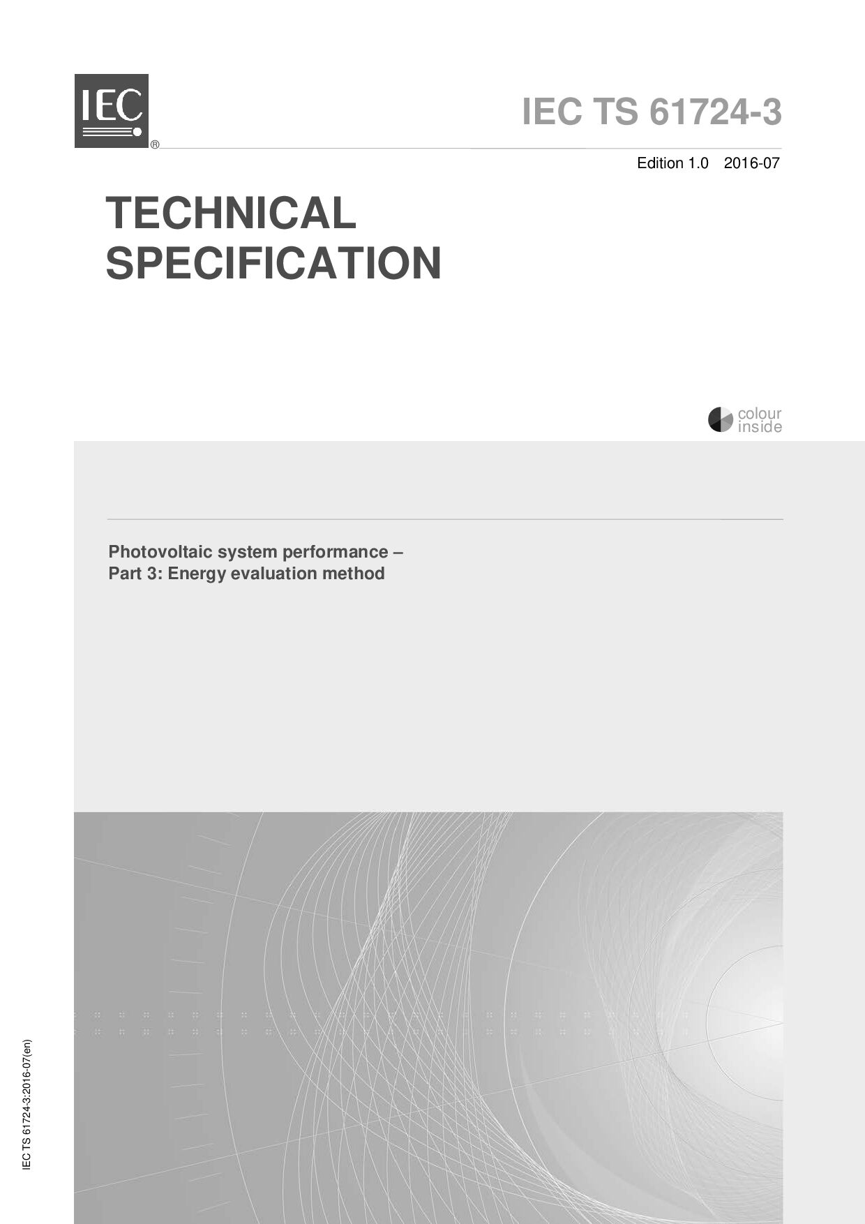 IEC TS 61724-3:2016封面图
