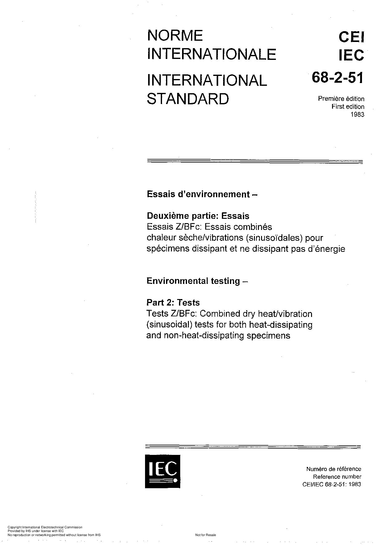 IEC 60068-2-51:1983封面图