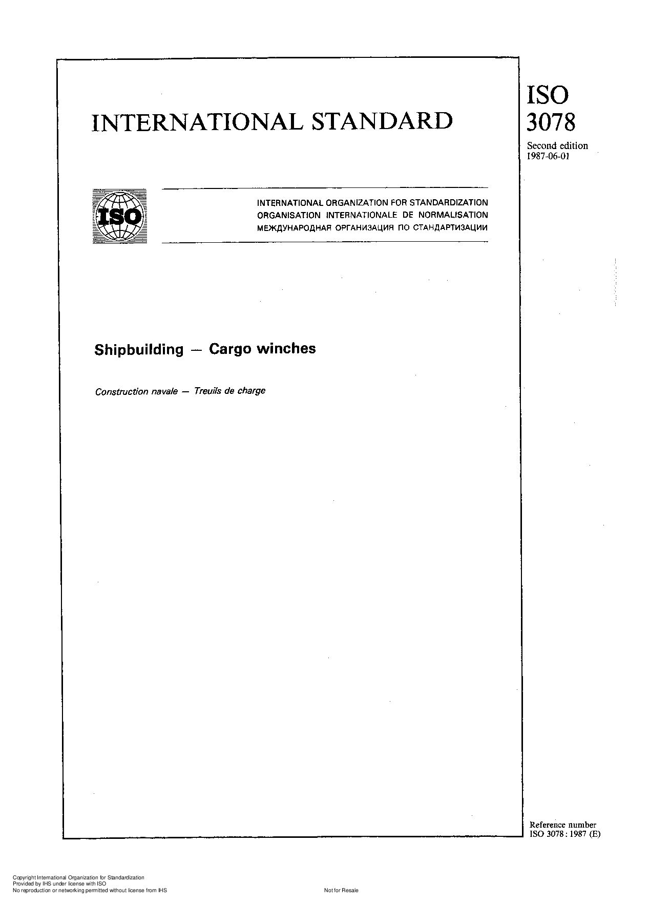 ISO 3078:1987封面图