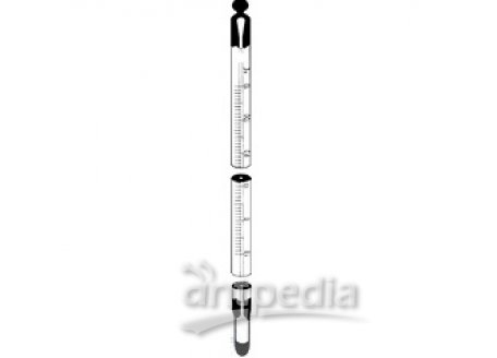 STIRRING THERMOMETERS, SOLID STEM,  DIFICO GRADUATION, -10 + 50|C,  DIA. 6-7MM, L LENGTH: 200 MM