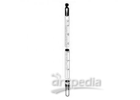 UNIVERSAL-LAB-THERMOMETERS,  - 10/+ 250 : 1 °C, LENGTH 300 MM