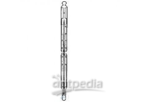 MELTING POINT THERMOMETERS,  FOR OFFICIOLLY TESTING  O.? 6-7 MM, LENGTH 250 MM  +200 +360 °C : 0,5