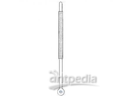 STIRRERS WITH LATERAL PTFE STIRRER BLADE, WITH GROUND AND POLISHED SHAFT, WITH GL 14 520x16 MM, BLATT 145 MM, ST 45/40