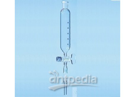 DROPPING FUNNELS, CYL.,  WITHOUT RESSURE EQUALIZING  GRADUATED, NEEDLE VALVE-STOPCOCK  W. PTFE-NEEDL