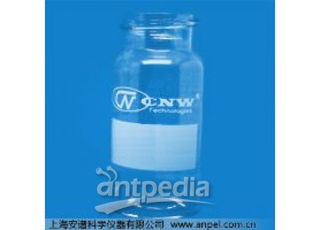 CNW 24-400螺纹口20ml透明样品瓶（带书写）