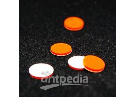 兼容Agilent的9mm瓶垫、白色PTFE/红色硅橡胶