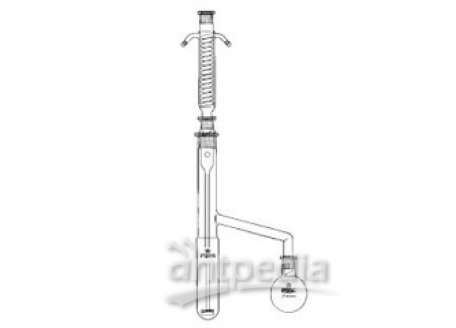 EXTRACTION APPARATUS 250 ML, COMPLETE, LIQUID-LIQUID,   FOR LIGHTER SOLVENTS, EXTRACTOR SOCKET ST 45