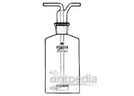 GAS WASHING BOTTLES, DRECHSEL,  100 ML, WITH SINTERED DISC, COMPL., P0