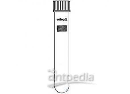 TEST TUBES, BORO., SCREW THREAD, W.CAP AND  SEAL, ALL PARTS STERILIZABLE, MARKING AREA,  HEAVY WALL,