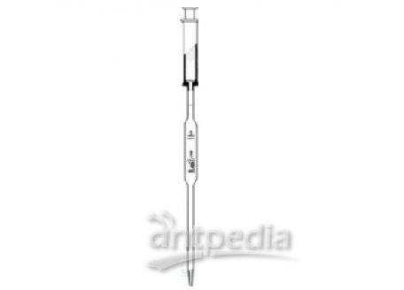 VOLUMETRIC PIPETTES, 5 ML,  DIN-B, ISO-COLOR-CODE,  INTERCHANGEABLE PISTON,  WITH RING MARK.