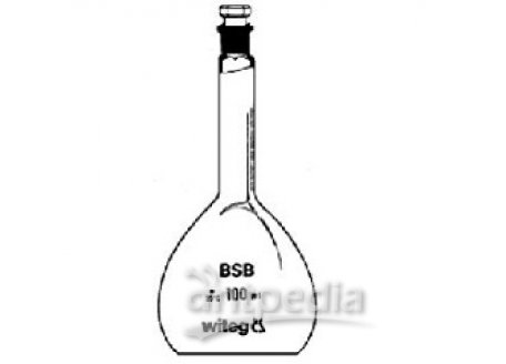 BOD-BOTTLES, FOR WATER TREATMENT,COMPLETE  WITH INTERCHANGEABLE ST-HOLLOW GLASS STOPPER,  100 ML, NO