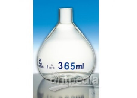 OVER-FLOW-FLASKS,   FOR WATER TREATMENT, 275,0 ML, WITHOUT STOPPER,  CUTED AND GROUNDED EXACTLY AT T