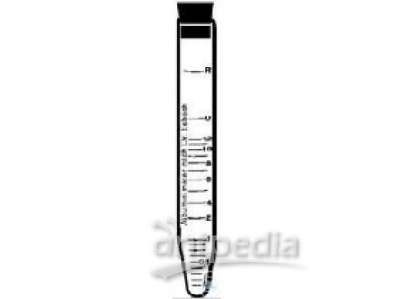SPARE PARTS:  GLASS TUBE FOR ALBUMINIMETERS  ACC. TO ESBACH, CONICAL BOTTOM