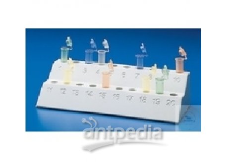 TRAY FOR REACTION VESSELS, NUMBERED, PP,   FOAM-RUBBER FEET PREVENTS CREEPING, FOR    20 REACTION VE