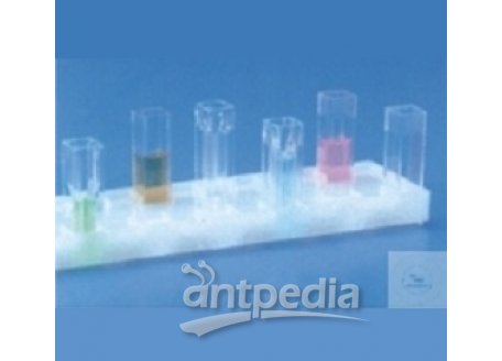 TRAY FOR CUVETS, PP, GREY, RUBBER FEET   PREVENT CREEPING, IDENTIFICATION OF THE   INDIVIDUAL SAMPLE