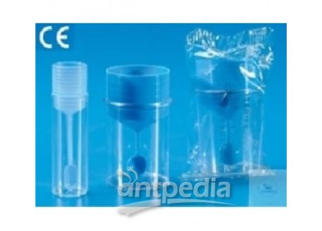 SPUTUM COLLECTING CONTAINERS, 16 ML, PS,  WITH STOPPER AND SPOON, PACK = 1000 PCS.