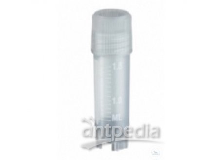 CRYOVIALS, PP, -20+196°C, SCREW CAP W. SEAL JOINT,   2,0 ML, ROUND, SELF STAND, 1 CASE = 1000 PCS.
