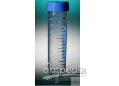 CENTRIFUGE TUBES, WITH SCREW CAP,  MADE OF PP, AUTOCLAVABLE, 50 ML, STERILE,  HEAT RESIST UP TO 122