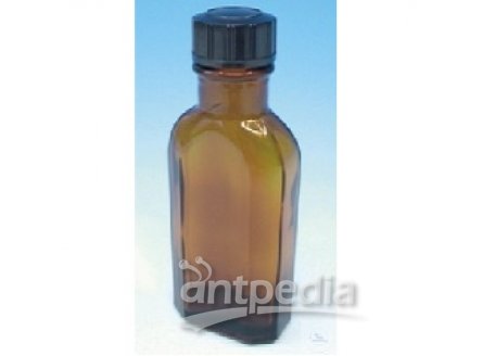 CULTURE BOTTLES, MEPLAT, 200 ML, AMBER GLASS,  WITH DIN-SCREW THREAD, COMPLETE WITH SCREW CAP