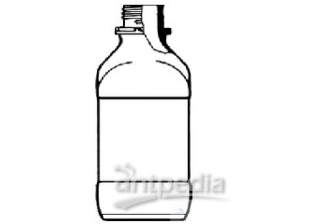 SQUARE BOTTLES, SCREW CAP, NARROW MOUTH,   WITH DIN-THREAD, POURING RING A. DUSTPROOF CAP,   PP, CAP