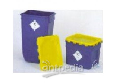 REMOVAL BARRELS (PE),LID MADE OF PP   RECTANGULAR-CONICAL,60 L.,   330x400x610MM