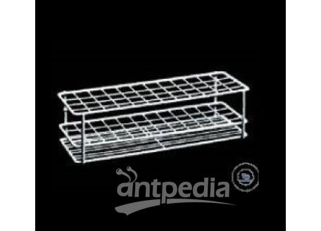 TEST TUBE RACKS, STAINLESS STEEL WIRE,  H. 70 MM, L. 197 MM, W. 76 MM, COMPARTMENT   SIZE 14 X 14 MM