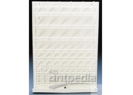 WALL DRYING RACK, PE-COATED STEEL, RACK ON   A PVC-BACKPLETE AND THROUGH, 450 X 630 MM