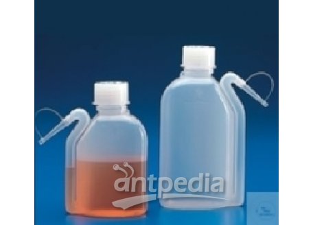 WASHING BOTTLES, PP, NEW SHAPE, 250 ML,  WITH INTEGRATED SPRAYING INSERT AND   STANDART SCREW GL 32