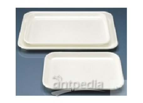 TRAY INSTRUMENTS,FLAT DESIGN,WHITE  268X268 MM, HEIGHT 17 MM