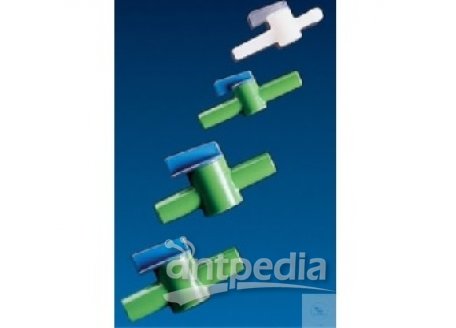 STOPCOCKS, HDPE HOUSING, PP PLUG,   SUITABLE FOR PRESSURE UP TO 0,5 BAR,   BORE: 4,9 MM, FOR TUBING