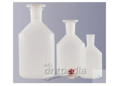 BOTTLES, CONICAL SHOULDER, PP, NARROW   NECK, WITH ST-STOPPER ST 24, 500ML