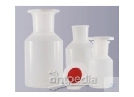 BOTTLES,CONICAL SHOULDER,PP, WIDE- -MOUTHED,   TRANSPARENT,WITH ST-STOPPER ST 60, 1000 ML