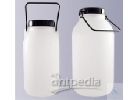 BOTTLES, WIDE NECK LDPE  COMPLETE WITH SCREW CAP GL  94 CAPACITY 3000 ML