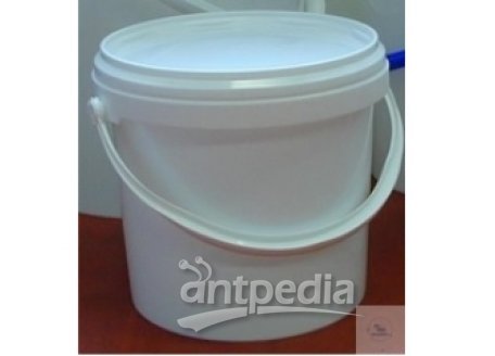 BUCKET, PE, COMPLETTE WITH LID,  WHITE OR NATURAL, 5.5 L