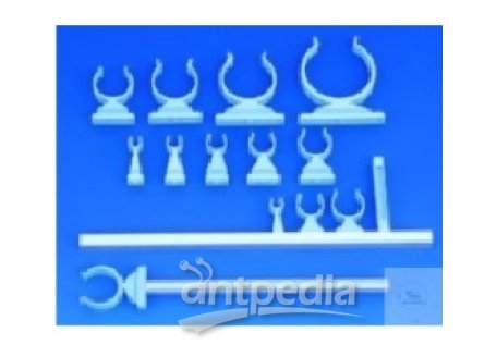 LABORATORY CLIPS, MADE OF PLASTIC,DERLIN  CLEAR BLUE, CLIPS D. 20 MM   IN BAGS á 100 PCS