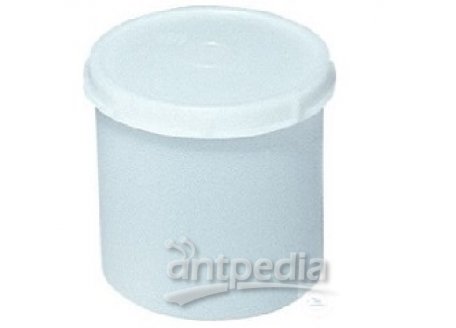 BOXES,PE, WHITE, WITH SCREW CAP,  1000 ML,O.D. 110,HEIGHT 130 MM